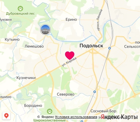 На карте