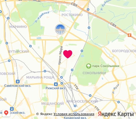 На карте