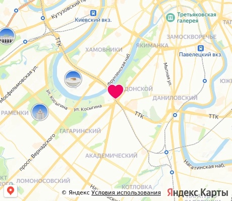 На карте