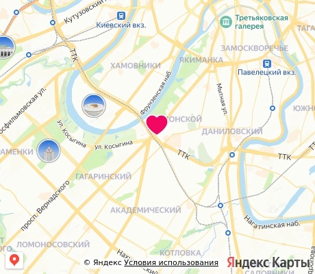 На карте