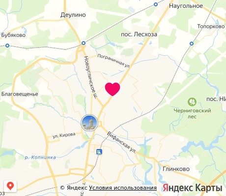 На карте