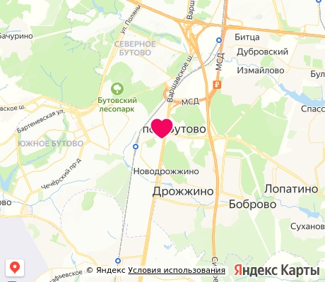На карте
