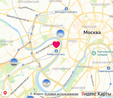 На карте