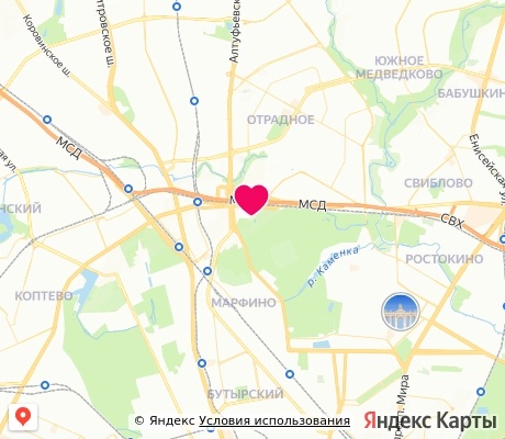 На карте