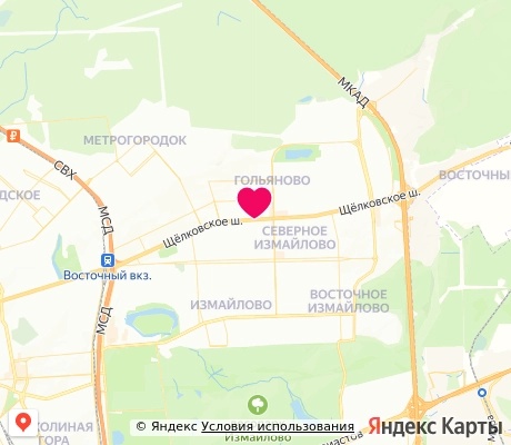 На карте