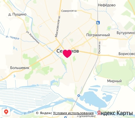 На карте