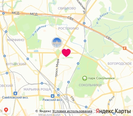 На карте