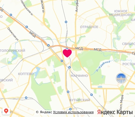 На карте