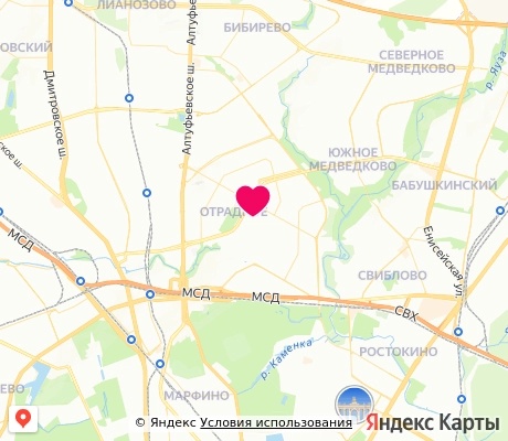 На карте