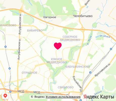 На карте