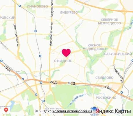 На карте
