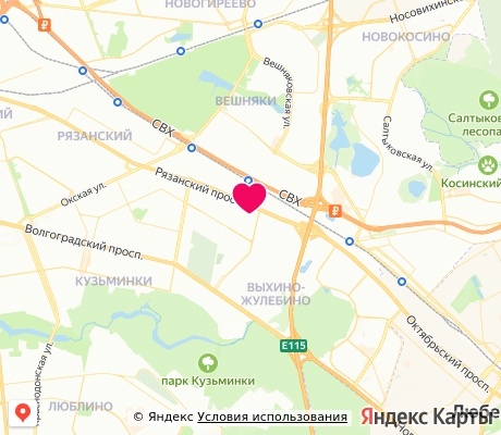На карте