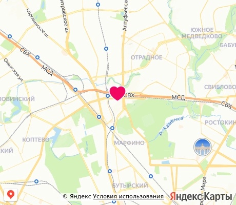 На карте