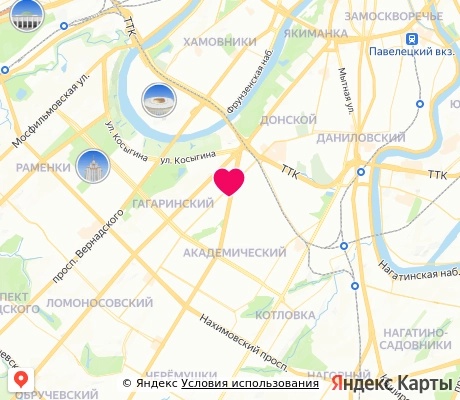 На карте