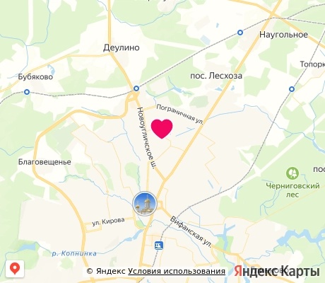 На карте