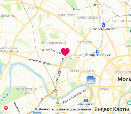 На карте