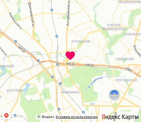 На карте