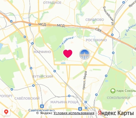 На карте