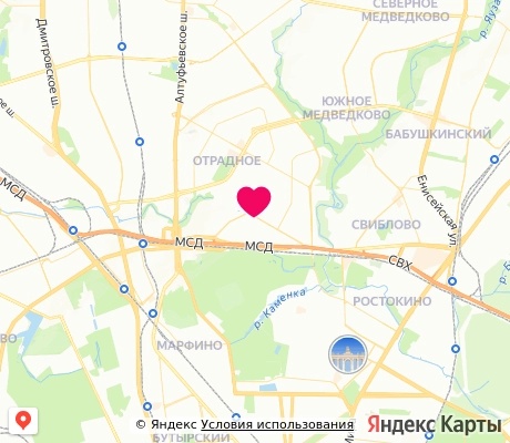 На карте