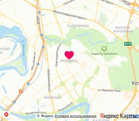 На карте