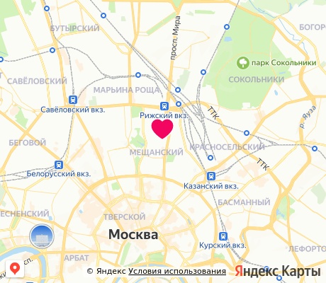 На карте