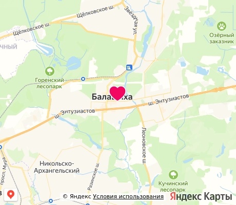 На карте