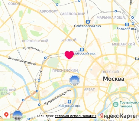 На карте