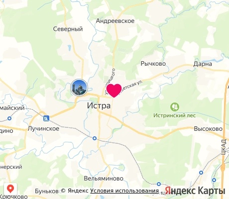 На карте
