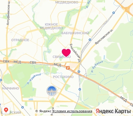 На карте
