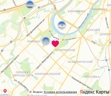 На карте
