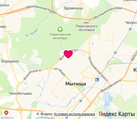 На карте
