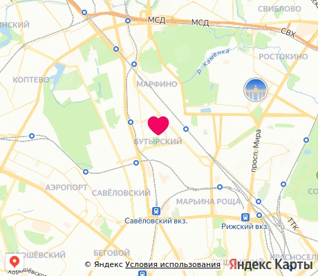 На карте