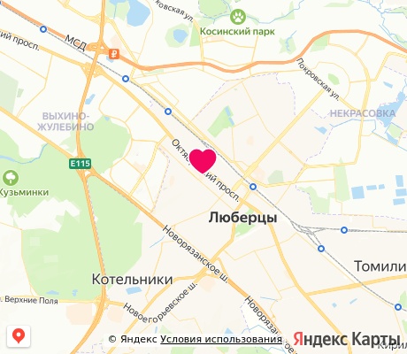 На карте