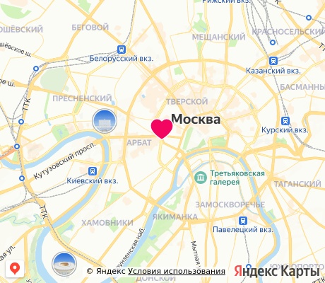 На карте