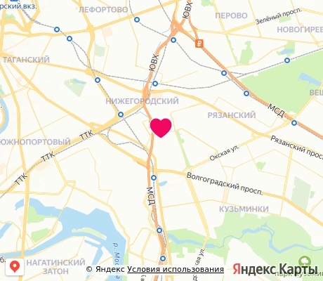 На карте