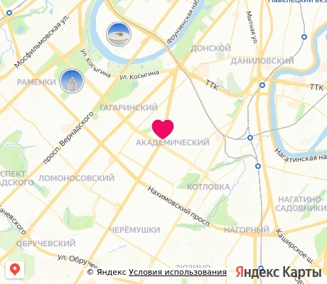 На карте