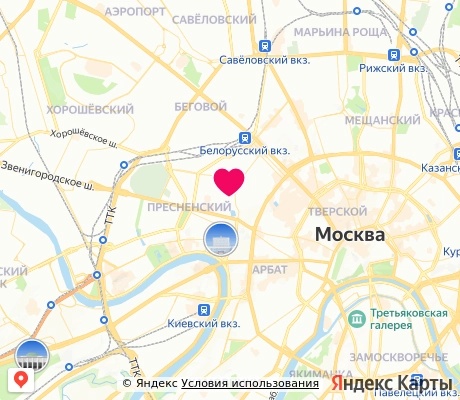 На карте