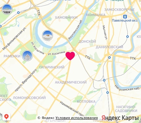 На карте