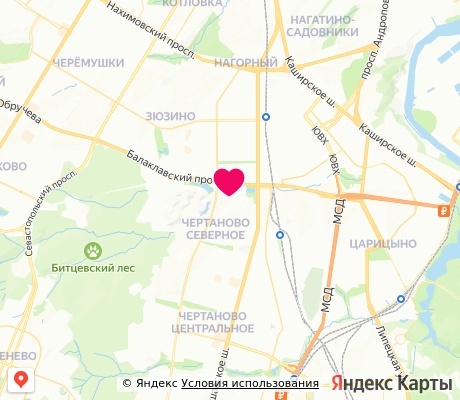 На карте