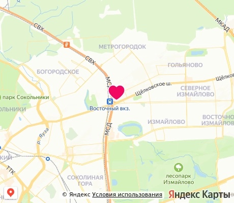 На карте