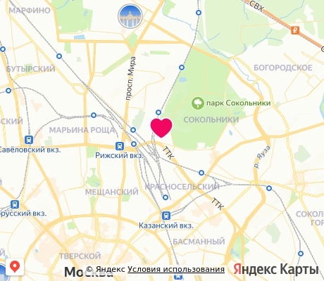 На карте