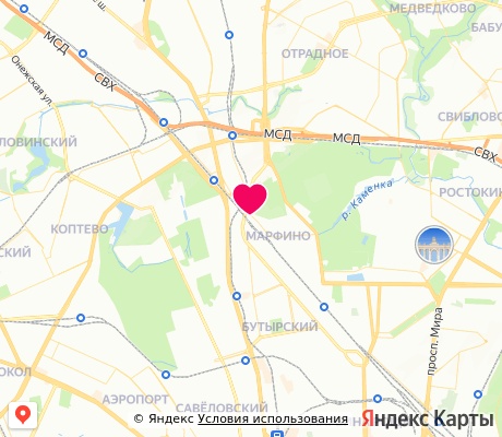 На карте