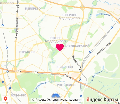 На карте
