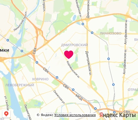 На карте