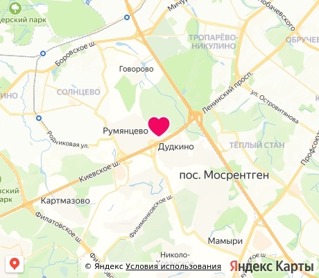 На карте