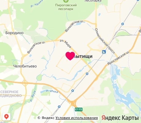 На карте