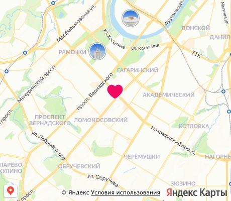 На карте
