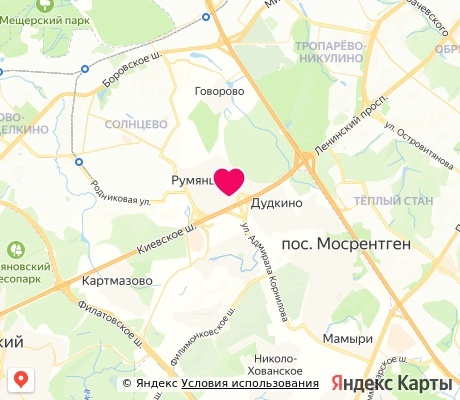 На карте