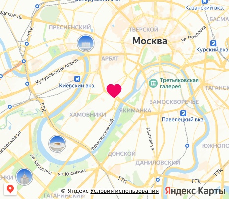 На карте