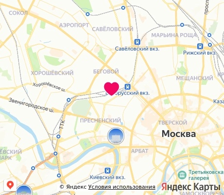 На карте